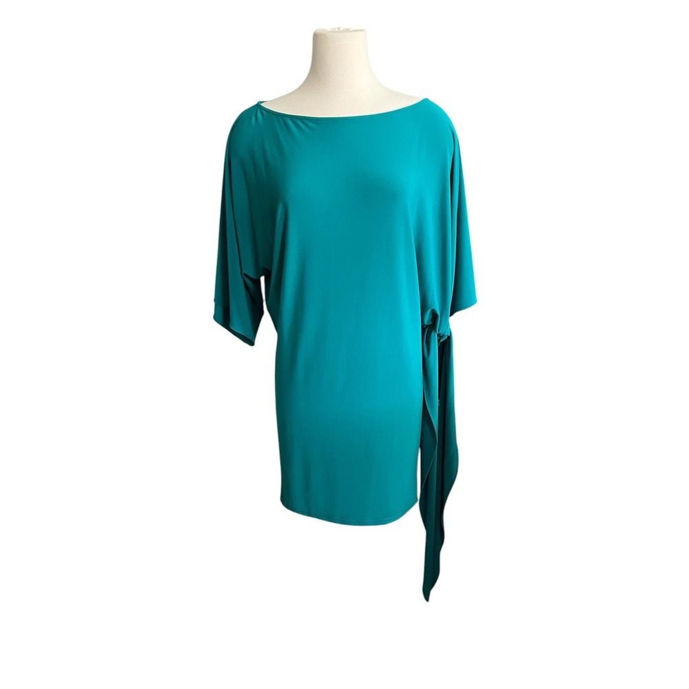 Abi Ferrin Teal Green 5-Way Nikki Stretch Jersey Mini Dress XS Bodycon Feminine